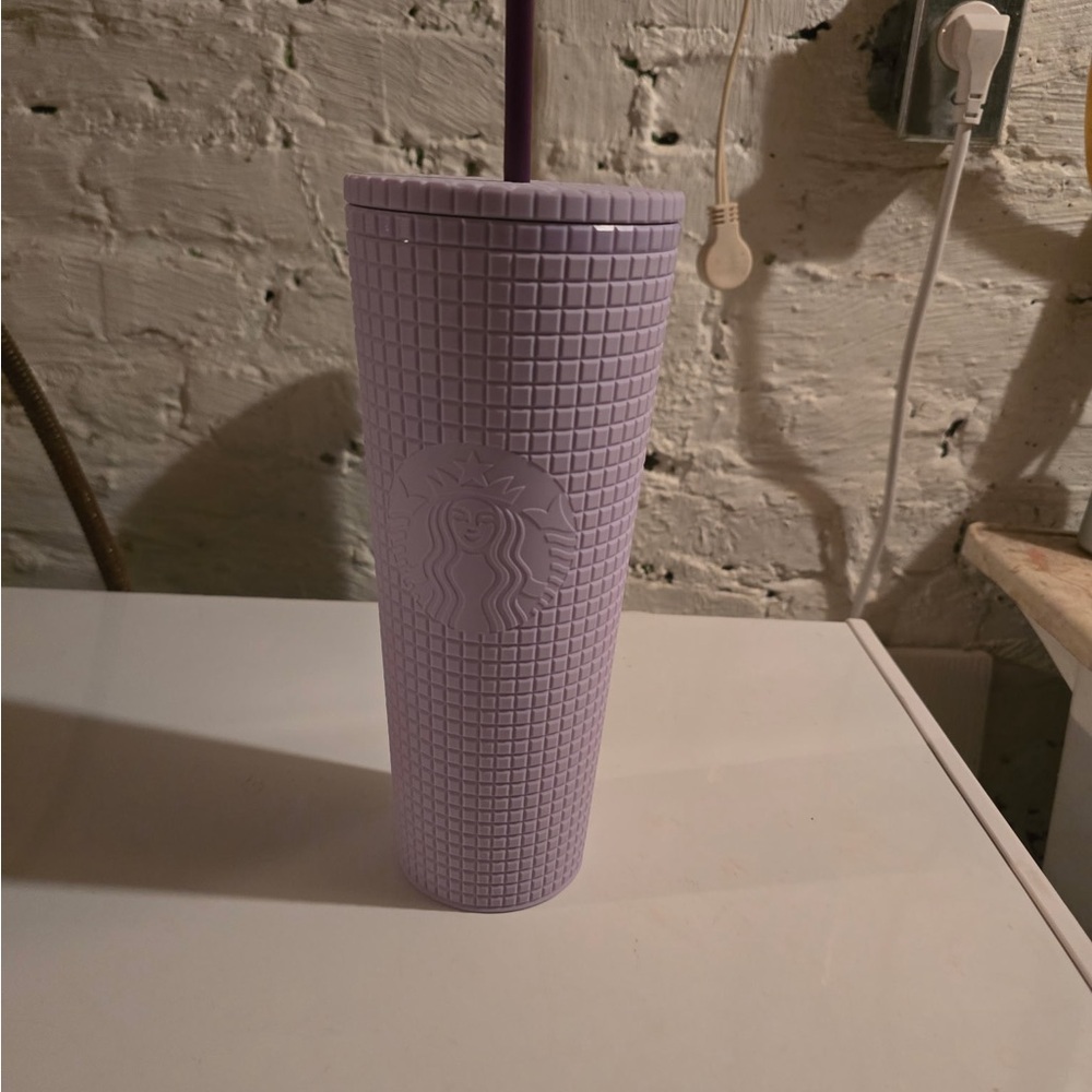 Starbucks Purple Textured Accent Tumbler
